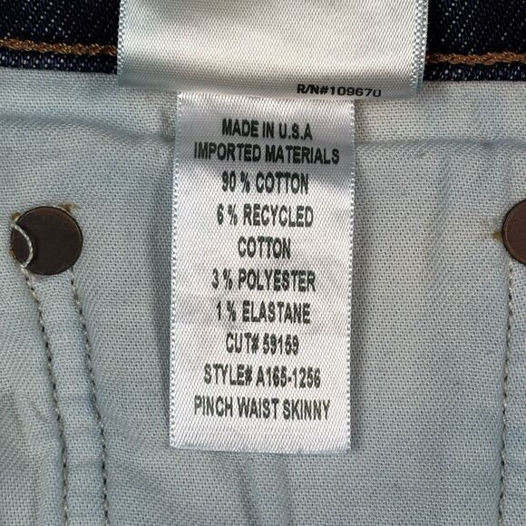 AGOLDE Women's Pinch Waist Ultra High Rise Skinny Stretch Ovation Jeans Size 30 - Picture 6 of 7